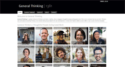 Desktop Screenshot of generalthinking.com